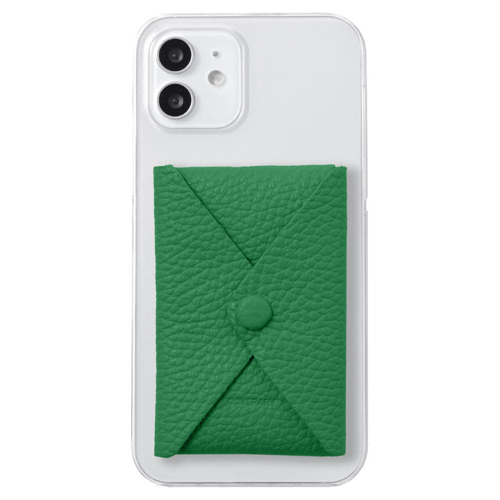 クリアケース 本革 32色 イタリアンシュリンクレザー 蓋ありポケット付き 背面ケース iPhoneシリーズ