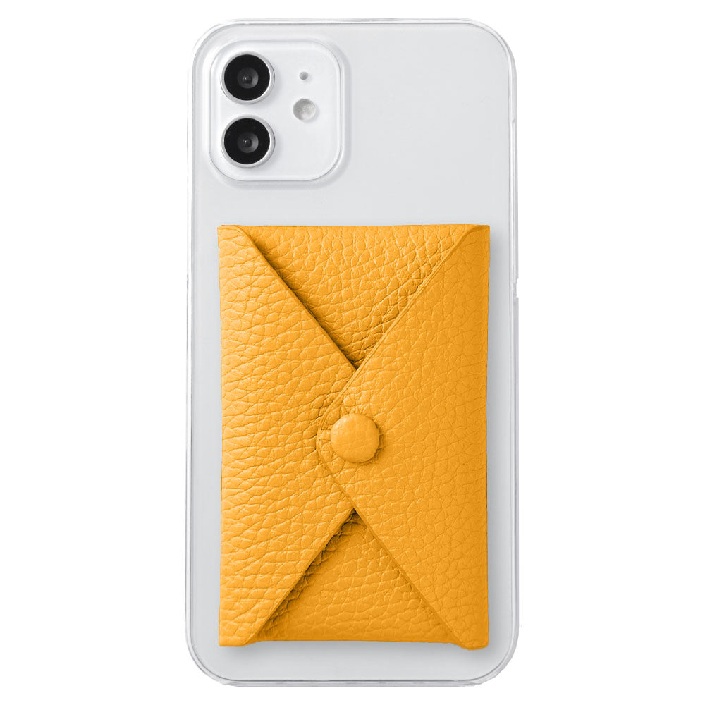 Clear case genuine leather 32 colors Italian shrink leather with lid pocket back case Google Pixel series