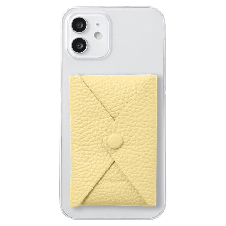 クリアケース 本革 32色 イタリアンシュリンクレザー 蓋ありポケット付き 背面ケース iPhoneシリーズ