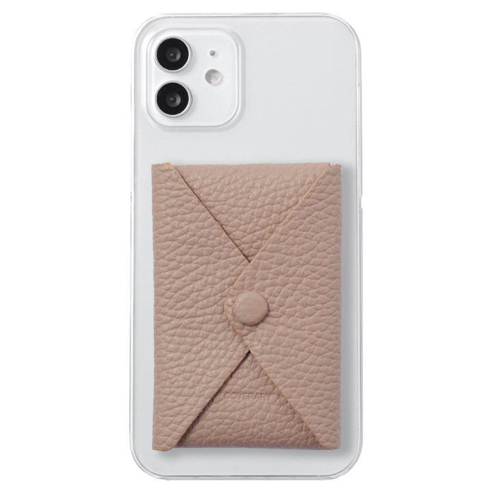 クリアケース 本革 32色 イタリアンシュリンクレザー 蓋ありポケット付き 背面ケース iPhoneシリーズ