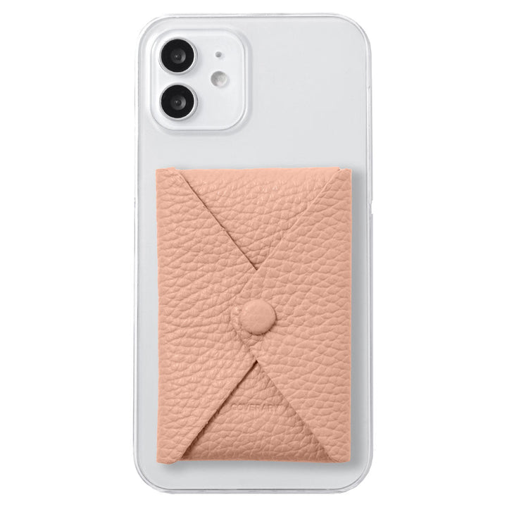 クリアケース 本革 32色 イタリアンシュリンクレザー 蓋ありポケット付き 背面ケース iPhoneシリーズ