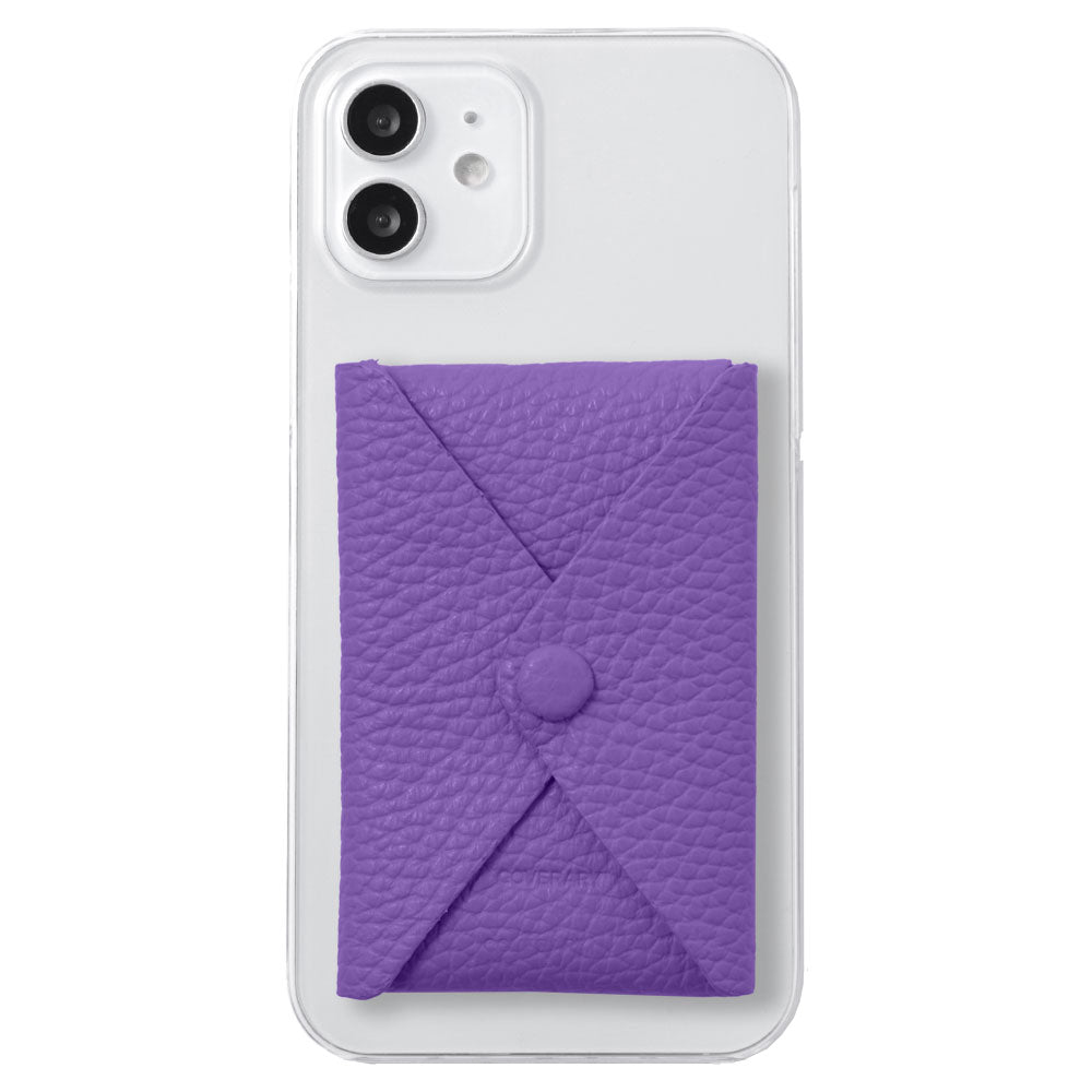 クリアケース 本革 32色 イタリアンシュリンクレザー 蓋ありポケット付き 背面ケース iPhoneシリーズ