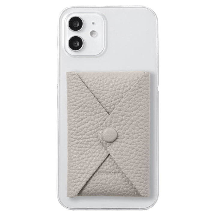 クリアケース 本革 32色 イタリアンシュリンクレザー 蓋ありポケット付き 背面ケース iPhoneシリーズ