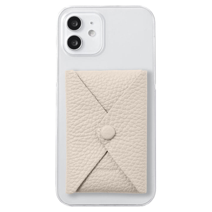 クリアケース 本革 32色 イタリアンシュリンクレザー 蓋ありポケット付き 背面ケース iPhoneシリーズ