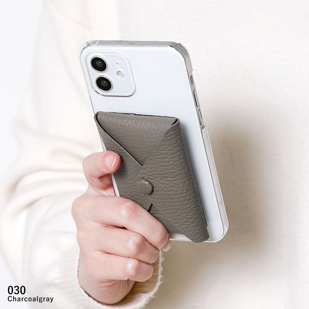 Clear case genuine leather 32 colors Italian shrink leather with lid pocket back case Galaxy series