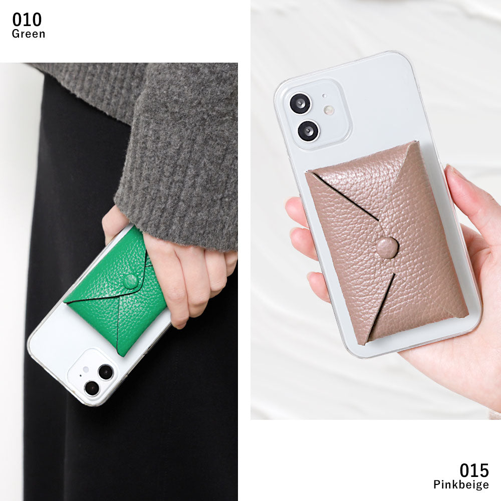 Clear case genuine leather 32 colors Italian shrink leather with lid pocket back case Galaxy series