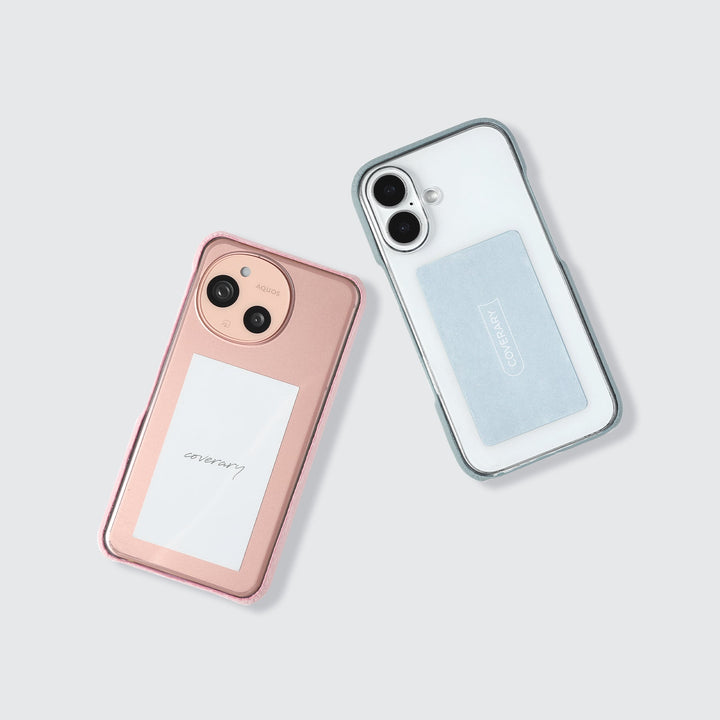 Genuine Leather, 32 Colors, Italian Shrink Leather, Shock-Absorbing Clear Case for the Galaxy Series
