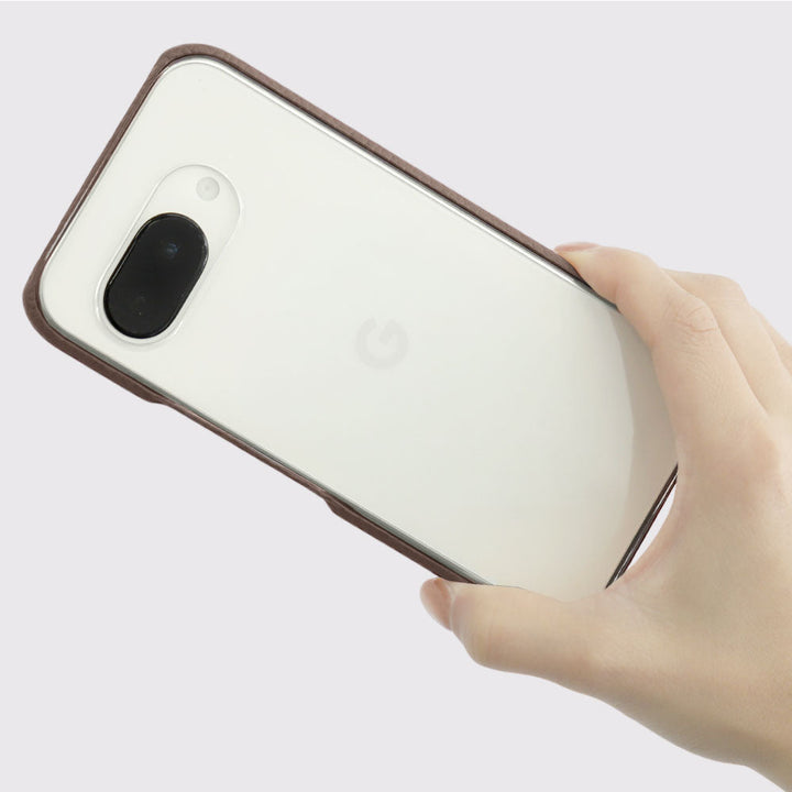 Genuine leather, 32 colors, Italian shrink leather, shock-absorbing clear case for the Google Pixel series