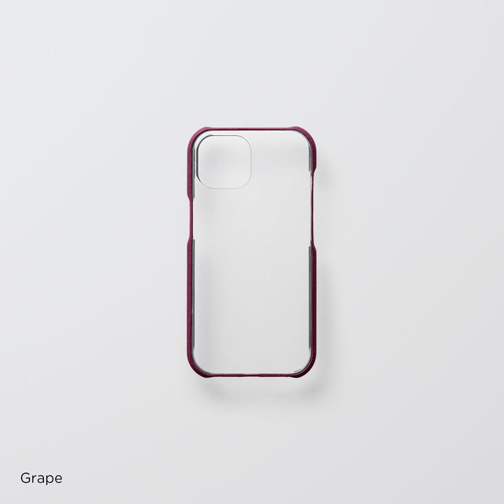 Genuine Leather, 32 Colors, Italian Shrink Leather, Shock-Absorbing Clear Case for the Galaxy Series