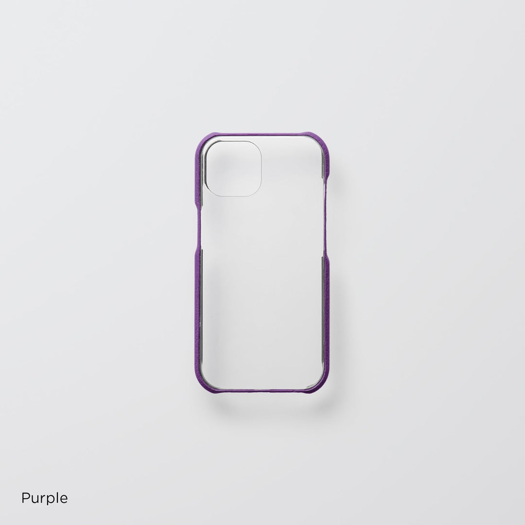 Genuine Leather, 32 Colors, Italian Shrink Leather, Shock-Absorbing Clear Case for the Galaxy Series
