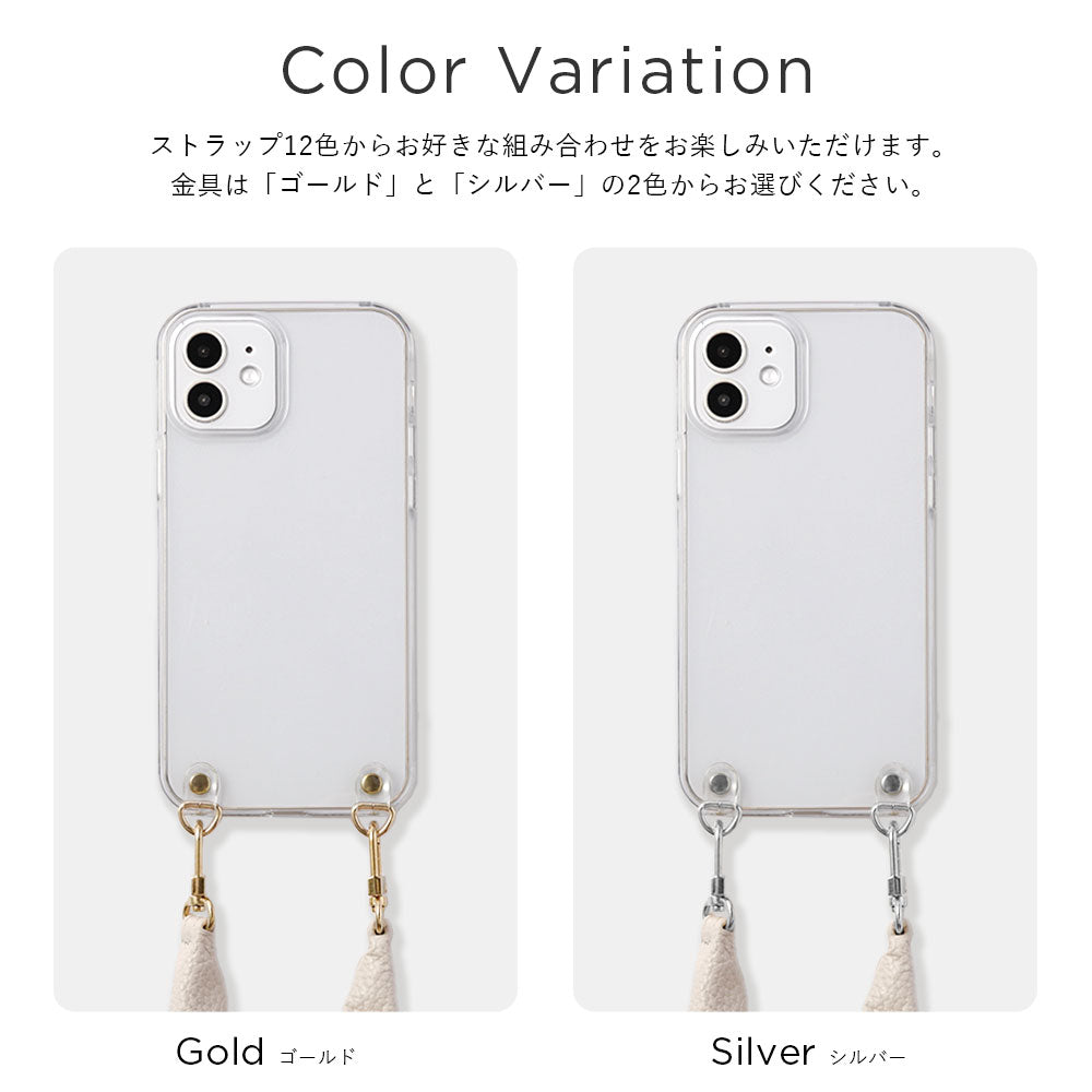 Clear case genuine leather with scrunchie-style short strap back case for Google Pixel series