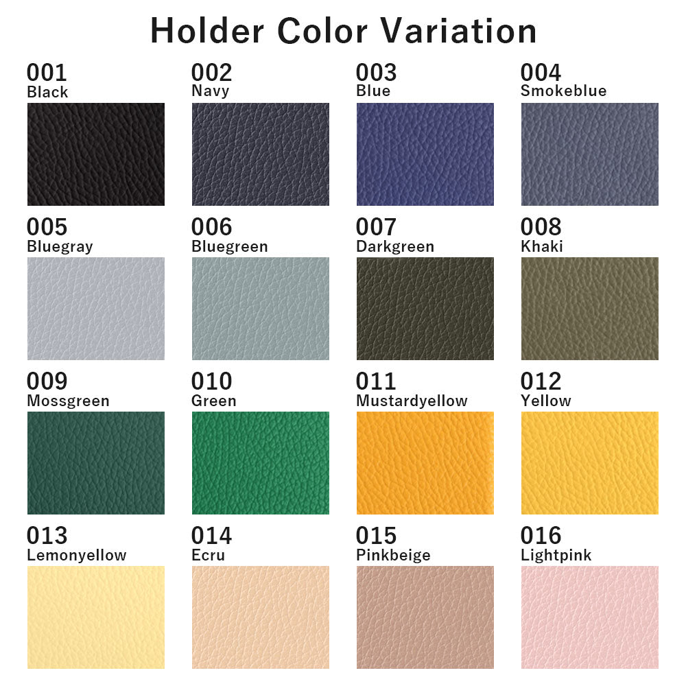 Étui transparent cuir véritable 32 couleurs cuir italien grainé ensemble porte-cartes & sangle d'épaule corde 8mm avec étui arrière