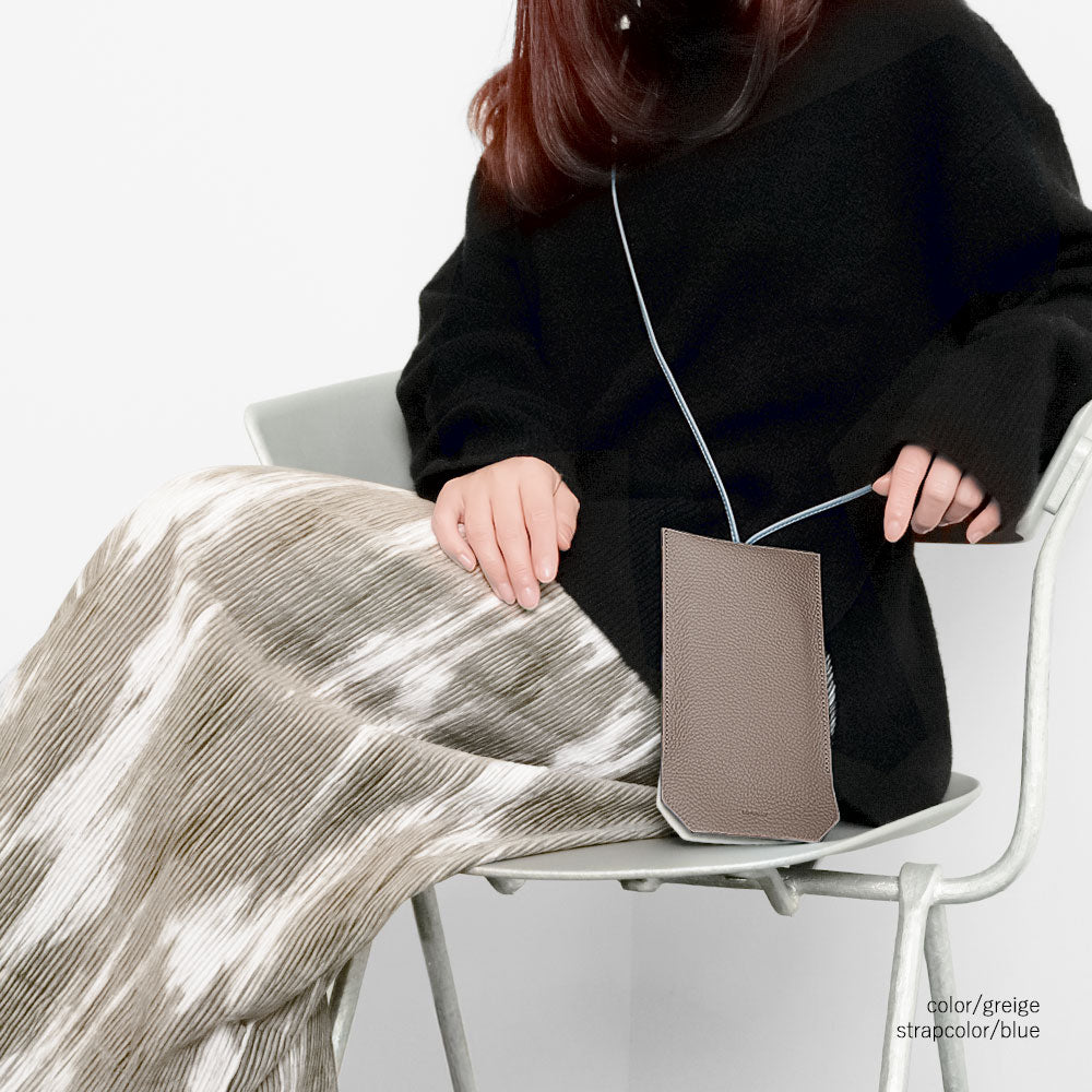 Coque transparente en cuir véritable en cuir italien grainé avec pochette smartphone style clochette, coque arrière pour la série Xperia