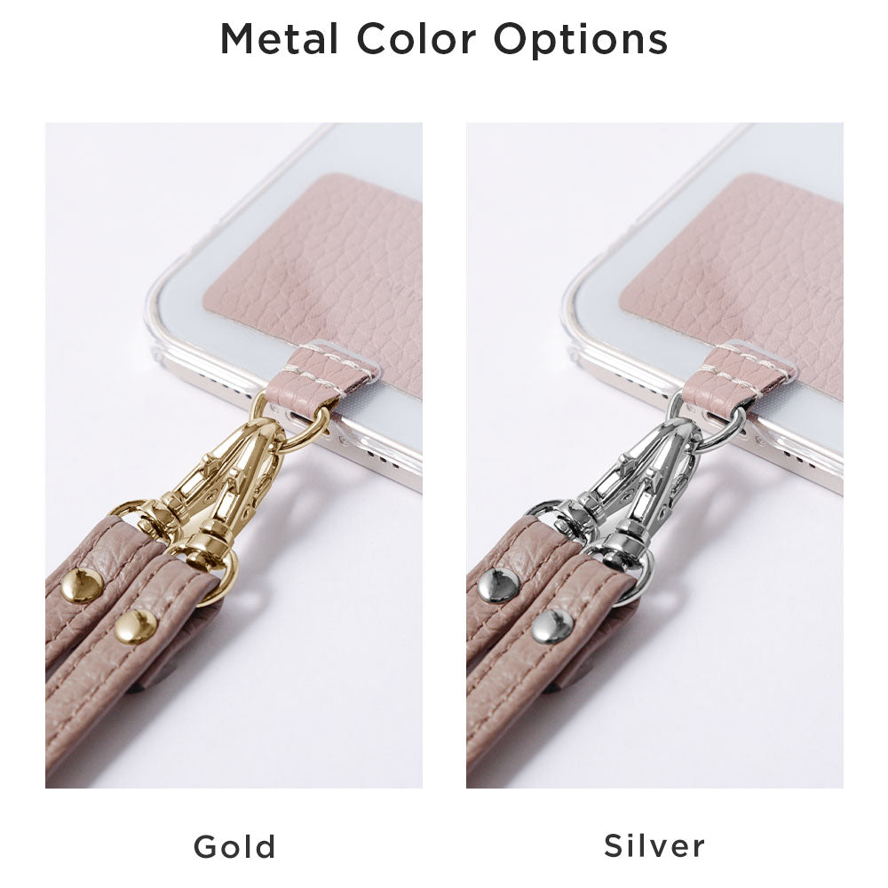 Clear case genuine leather 32 colors Italian shrink leather holder set & shoulder strap included back case AQUOS series