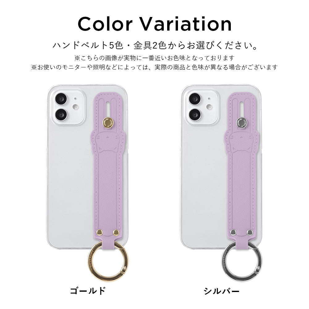 Étui transparent en tissu lisse couleur terne avec sangle main chat, coque arrière pour la série Xperia