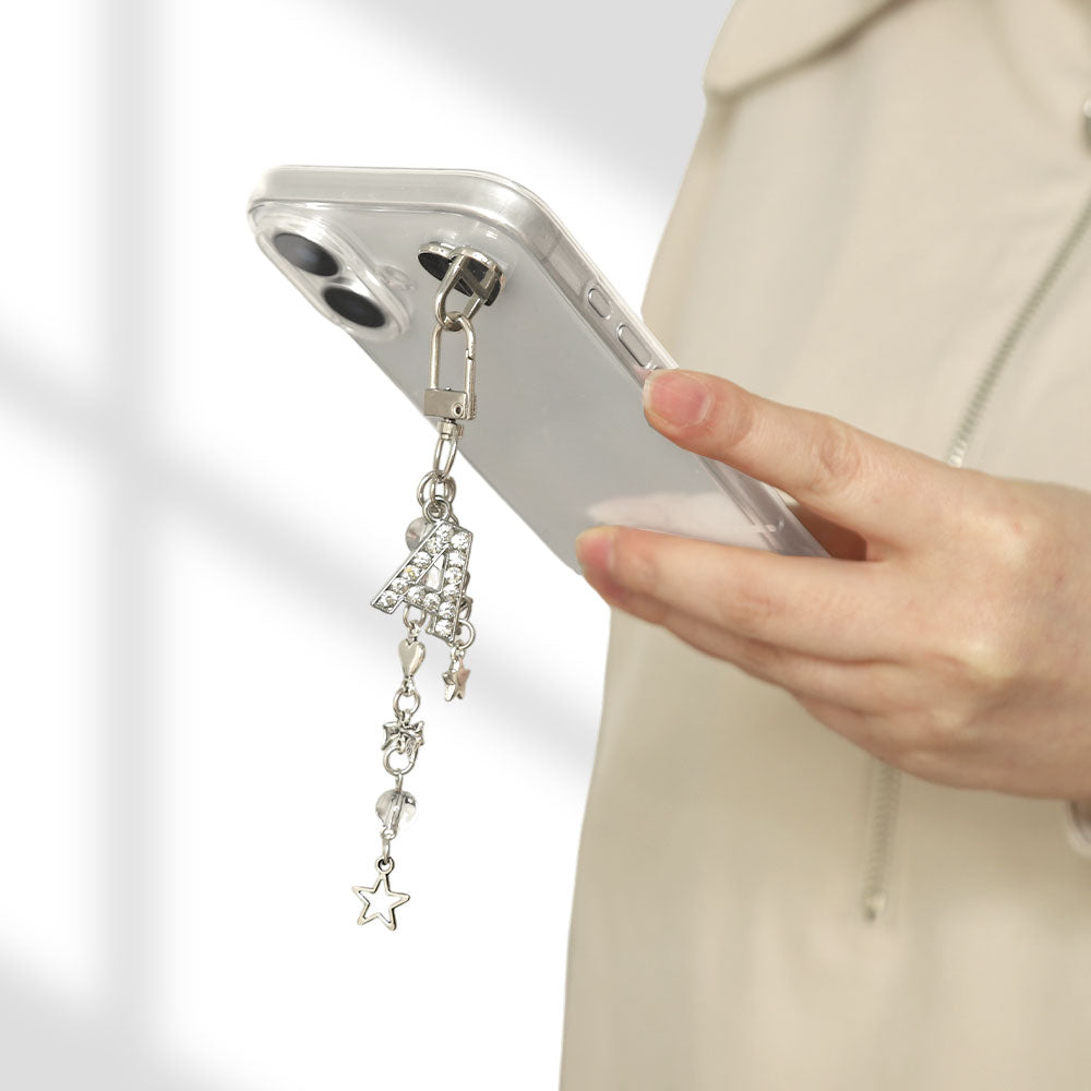 Clear Case Initial Charm Base Attached Charm 2 Back Case Xperia Series