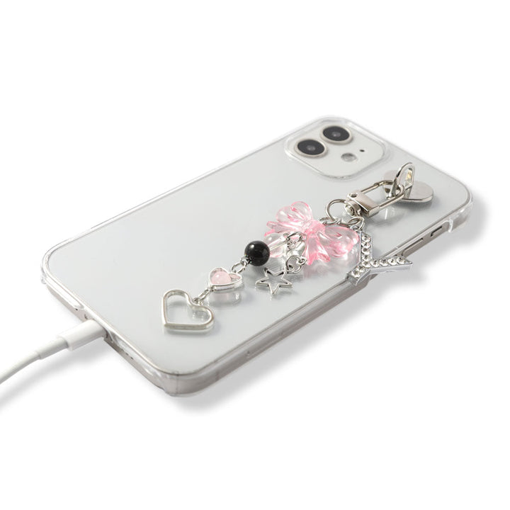 Clear Case Initial Charm Base Attached Charm 2 Back Case Xperia Series