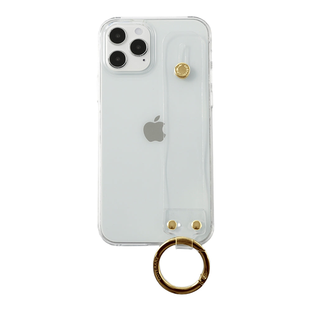 クリアケース ハンドベルト付き 背面ケース Galaxyシリーズ