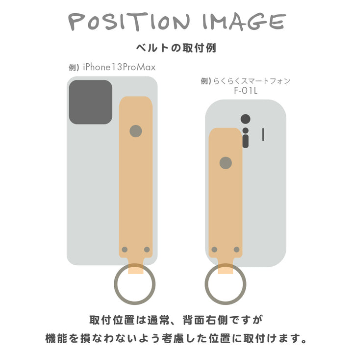 クリアケース ハンドベルト付き 背面ケース Galaxyシリーズ