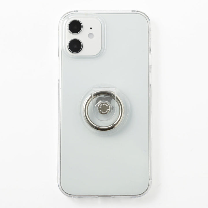 クリアケース クリア素材スマホリング付き 背面ケース Xperiaシリーズ