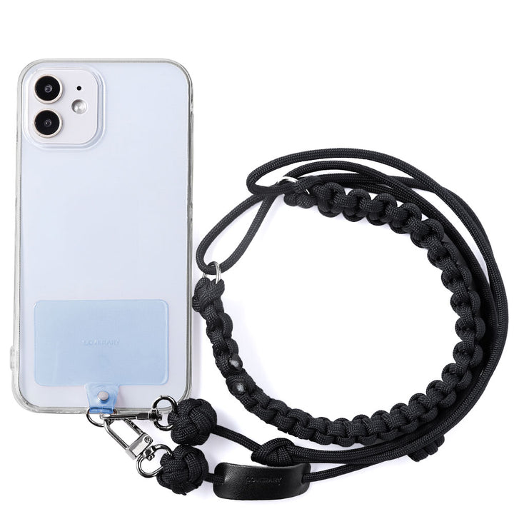クリアケース パラコード ホルダーセット＆ショルダーストラップ付き 背面ケース