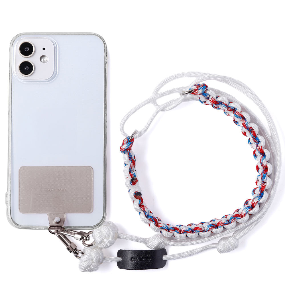クリアケース パラコード ホルダーセット＆ショルダーストラップ付き 背面ケース