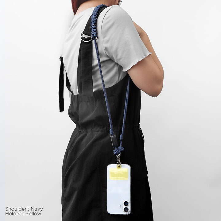 クリアケース パラコード ホルダーセット＆ショルダーストラップ付き 背面ケース