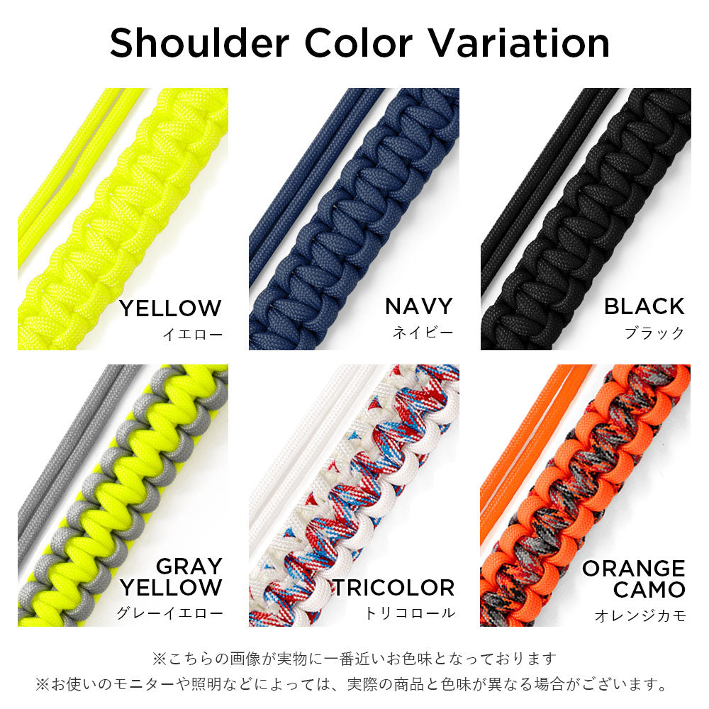 クリアケース パラコード ホルダーセット＆ショルダーストラップ付き 背面ケース