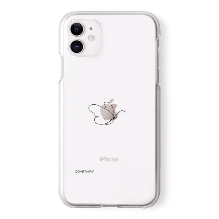 クリアケース レーザー加工 線画 アニマル 背面ケース Xperiaシリーズ