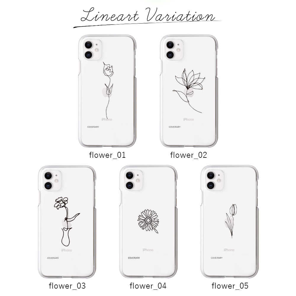 Coque transparente avec bandoulière, dessin au trait, fleur, coque arrière pour la série Google Pixel