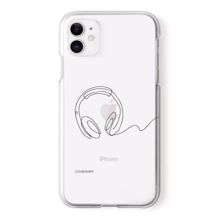 クリアケース レーザー加工 線画 ライフ 背面ケース Xperiaシリーズ