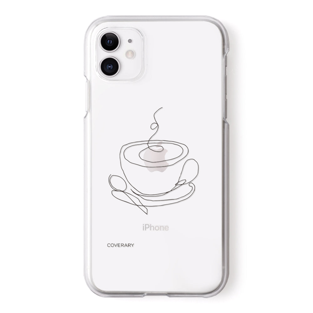 クリアケース レーザー加工 線画 ライフ 背面ケース iPhoneシリーズ