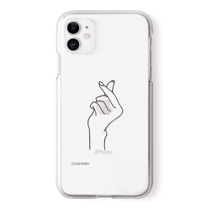 クリアケース レーザー加工 線画 ライフ 背面ケース iPhoneシリーズ