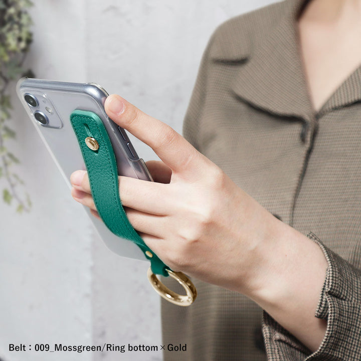 クリアケース 本革 32色 イタリアンシュリンクレザー ハンドベルト付き 背面ケース Google Pixelシリーズ