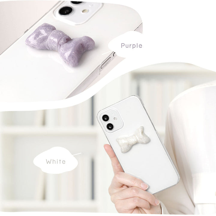 Coque transparente avec décoration ruban style Homaika pour la face arrière Galaxy série