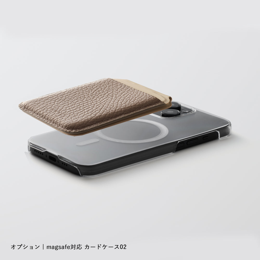 MagSafe-compatible clear case, compatible with all models, built-in magnet, transparent back case