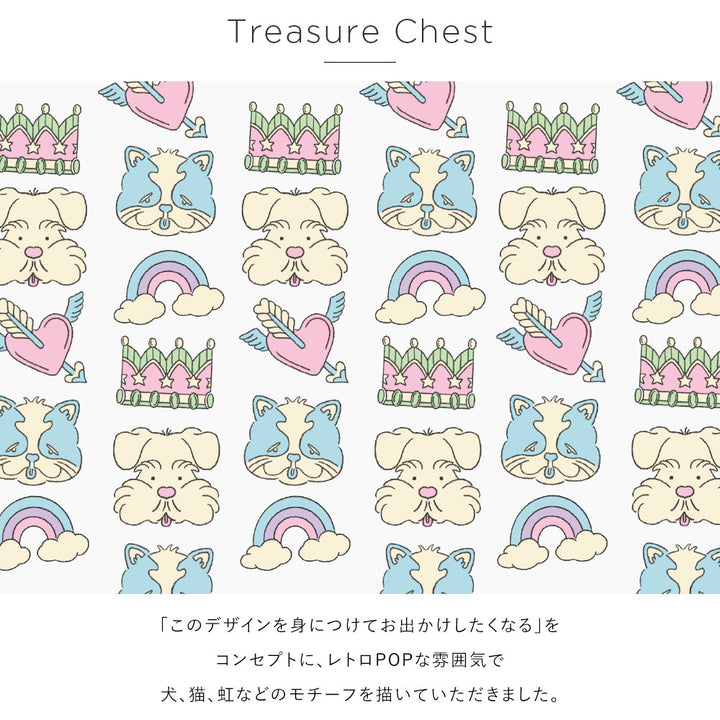 ニシイズミユカ × COVERARY クリアケース レトロPOP柄 ハンドベルト付き コラボ背面ケース