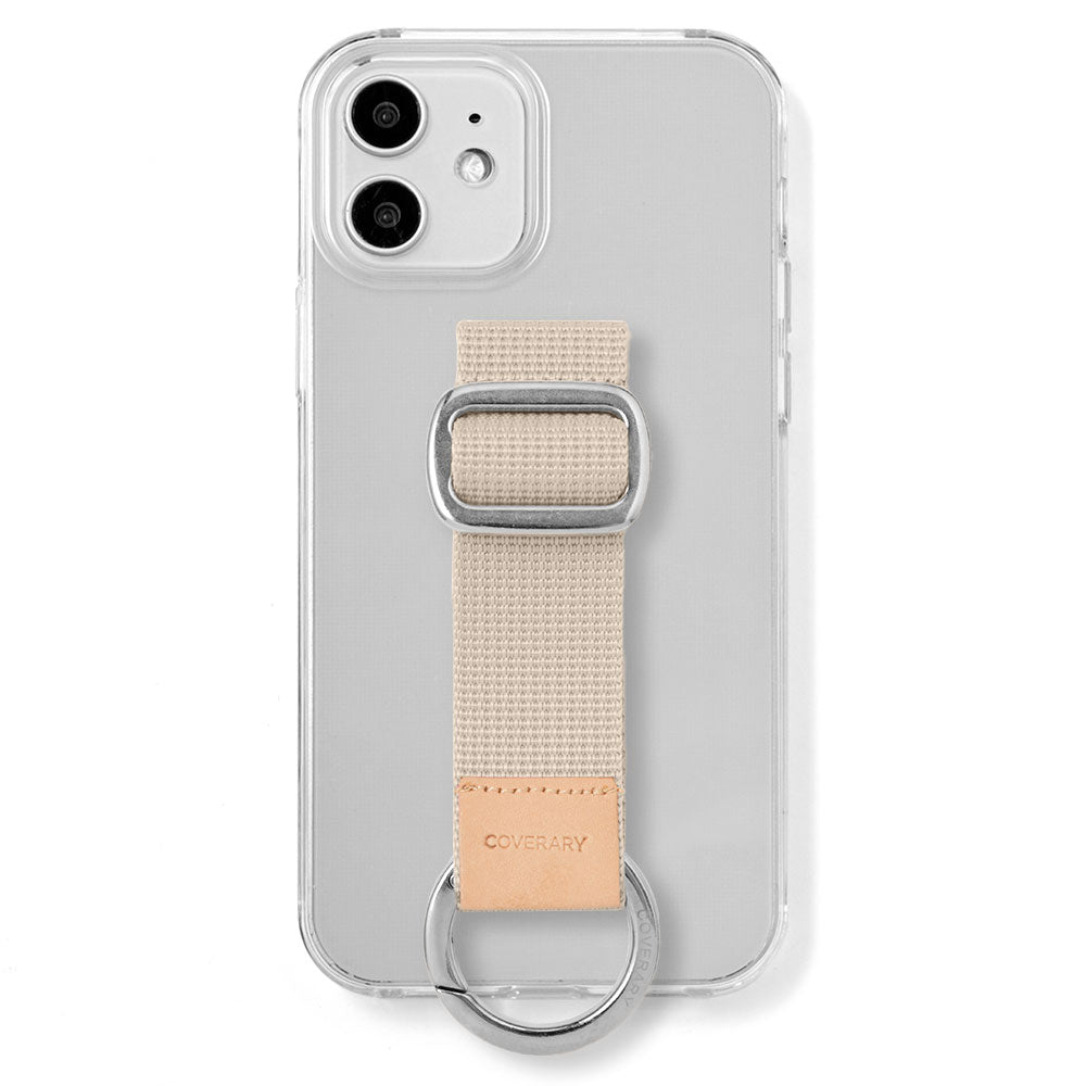 Clear case with nylon buckle belt, rear case (adhesive type) for AQUOS series