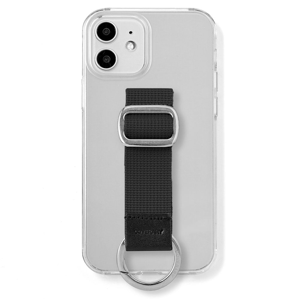 Étui transparent en nylon avec ceinture à boucle, étui arrière (type adhésif) pour la série Xperia