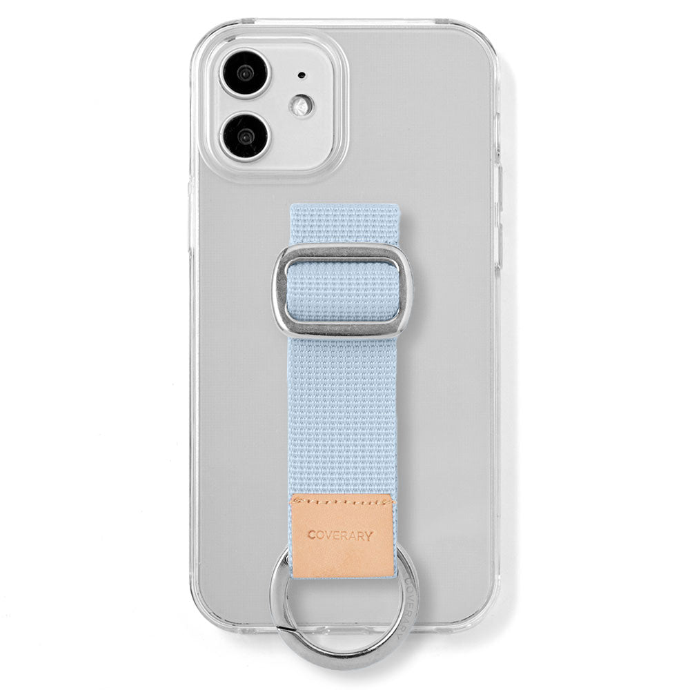 Étui transparent en nylon avec ceinture à boucle, étui arrière (type adhésif) pour la série Xperia