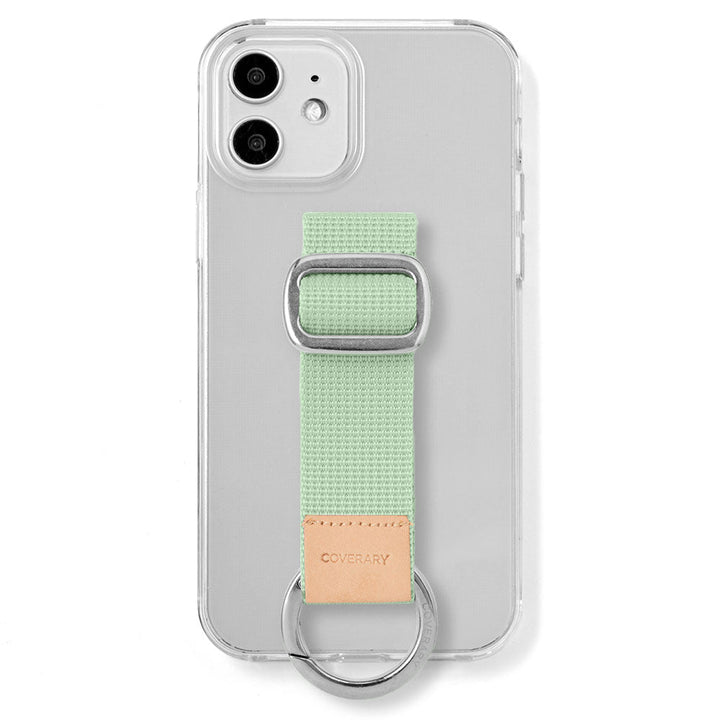 Clear case with nylon buckle belt, rear case (adhesive type) for AQUOS series