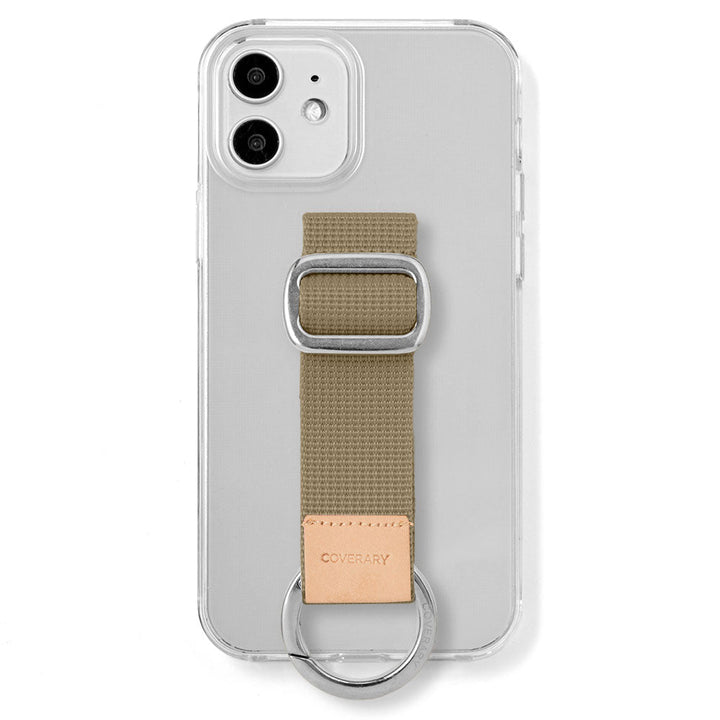 Étui transparent en nylon avec ceinture à boucle, étui arrière (type adhésif) pour la série Xperia