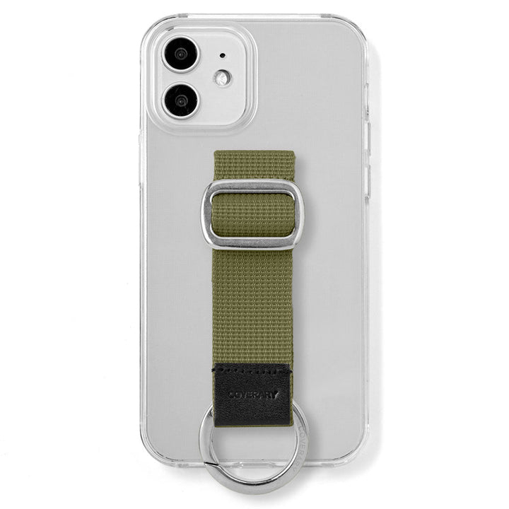 Étui transparent en nylon avec ceinture à boucle, étui arrière (type adhésif) pour la série Xperia