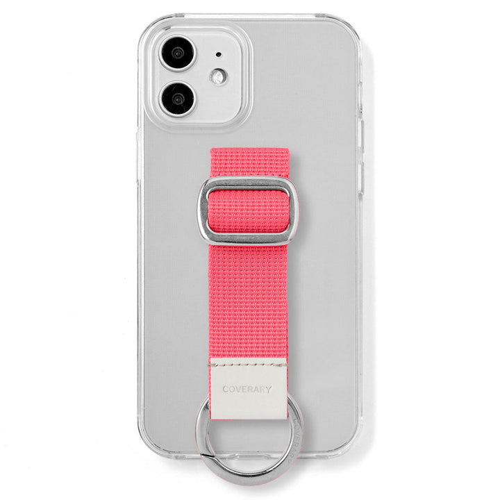 Étui transparent en nylon avec ceinture à boucle, étui arrière (type adhésif) pour la série Xperia