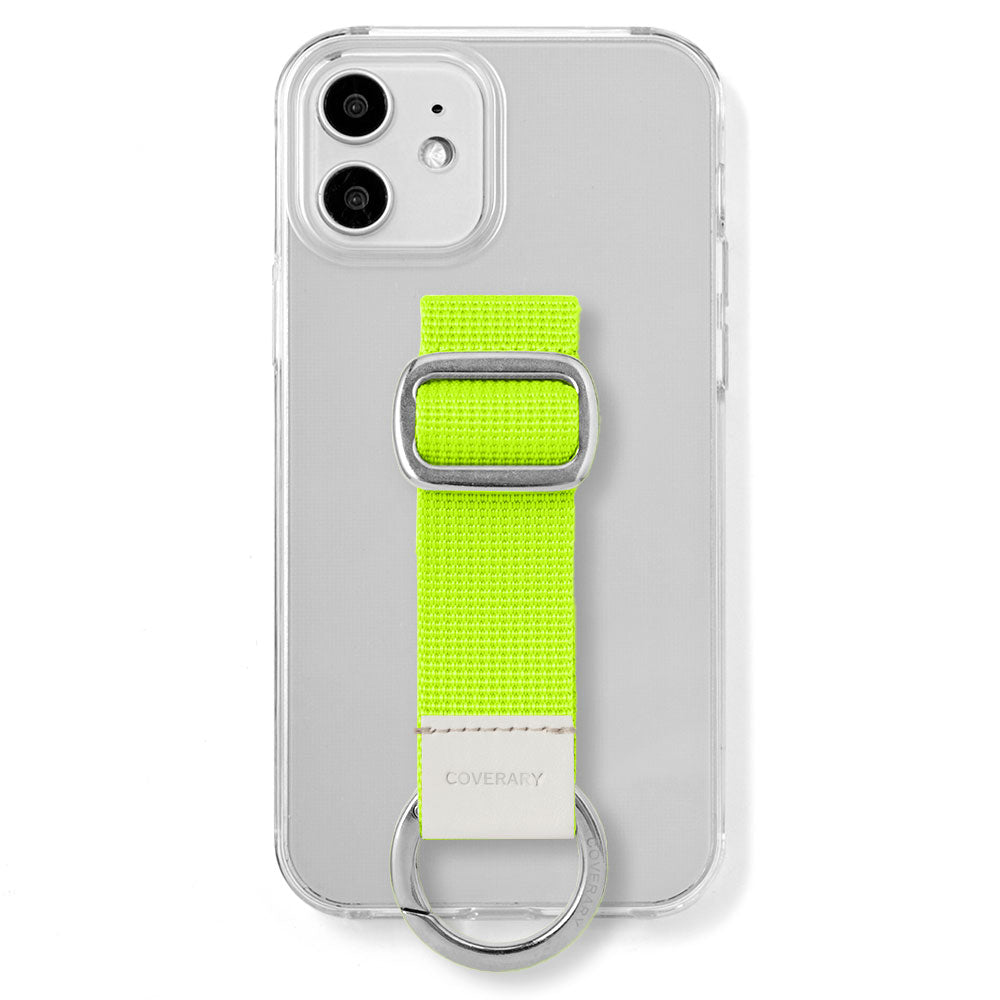 Clear case with nylon buckle belt, rear case (adhesive type) for AQUOS series