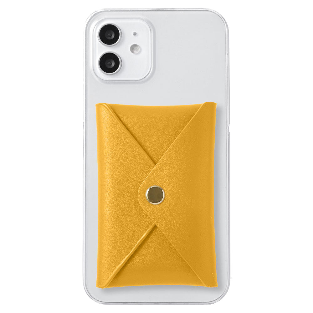 Clear case genuine leather Italian smooth leather with lid and pocket back case AQUOS series