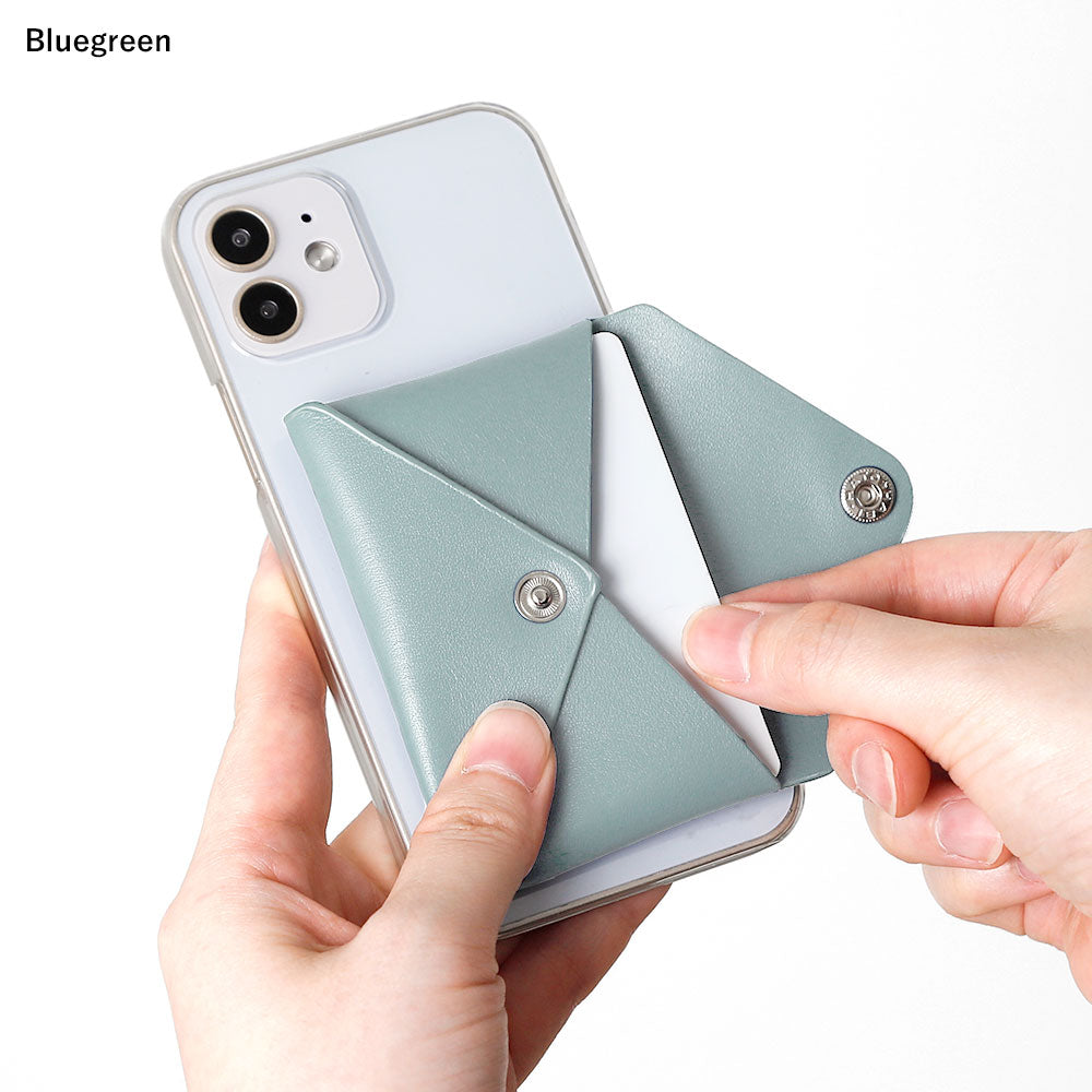 Clear case genuine leather Italian smooth leather with lid and pocket back case Xperia series