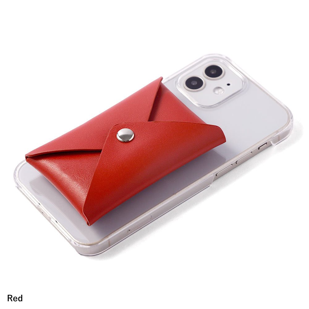 Clear case genuine leather Italian smooth leather with lid and pocket back case Xperia series