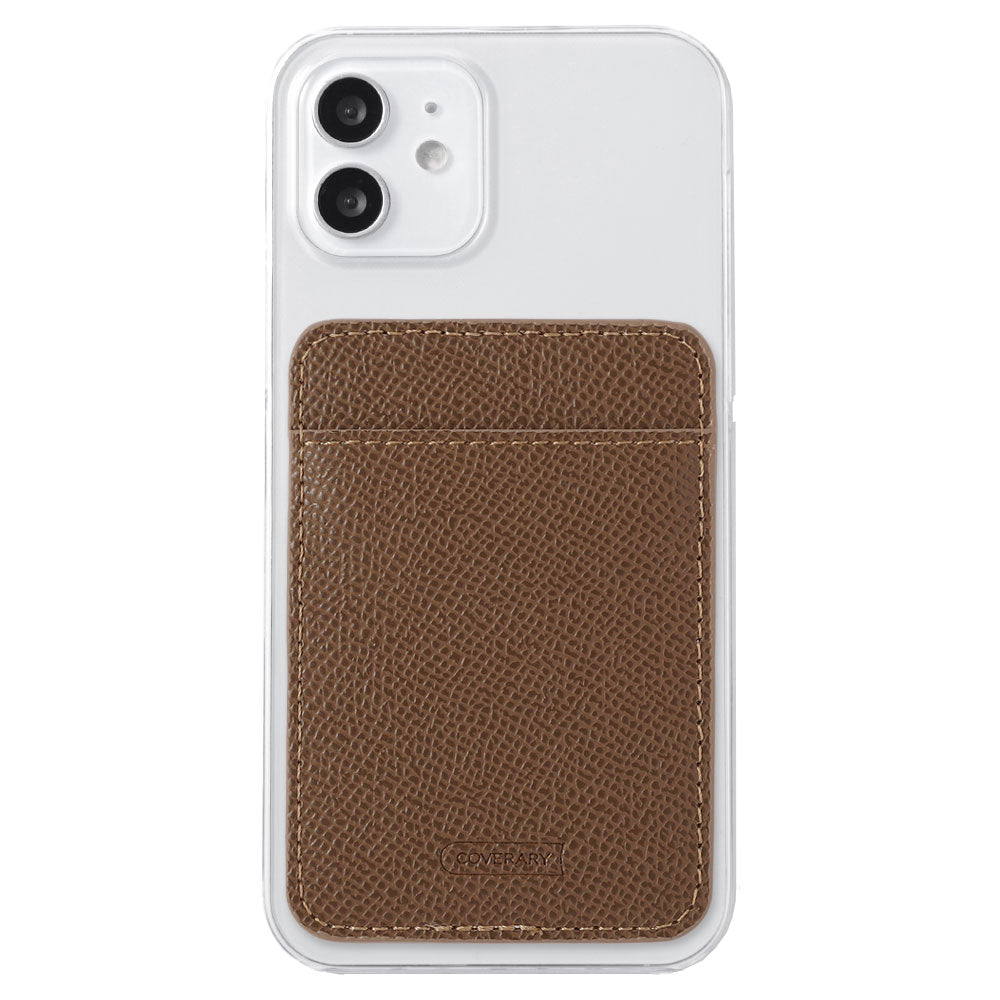 Clear Case Vegan Leather Basic Color Vertical/Horizontal Selectable Card Pocket Back Case AQUOS Series