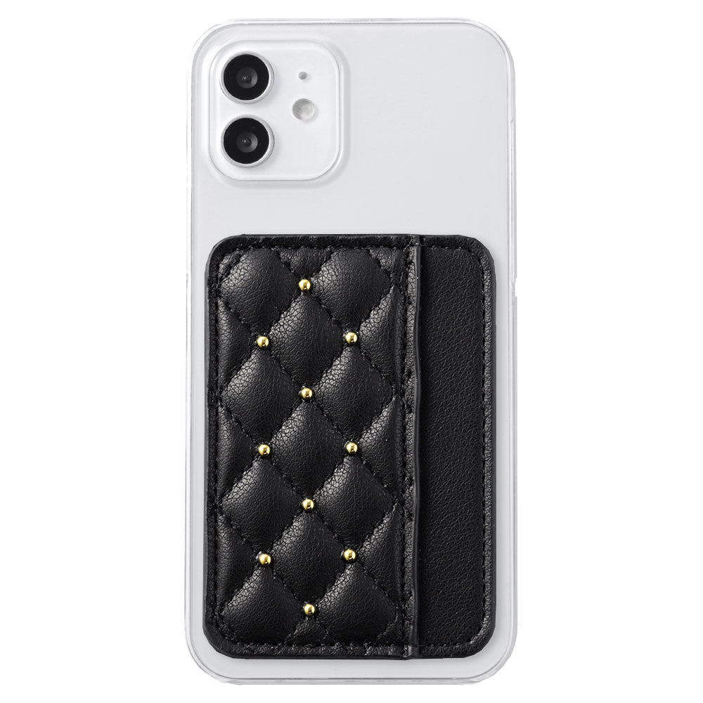 Clear case vegan leather matte smooth studs with selectable vertical/horizontal card pocket back case for Google Pixel series
